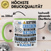 Fahrradfahrer Geschenk Tasse Lustiger Spruch Erheben Sie Sich Der Fahrradfahrer Betritt den Raum Grün Trendation