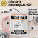 Indie-Fan Tasse Geschenk für Indie-Fan Der Mann Der Alles Kann Geschenkidee zum Geburtstag Rosa Trendation