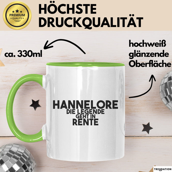 Hannelore Tasse Hannelore – Die Legende Geht In Rente Geschenk