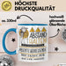 Abenteuerreisende Tasse Geschenk Lustig Abstand Halten Hochleistungs-Abenteuerreisende Mit Drang Zur Perfektion Bei Der Arbeit Blau Trendation