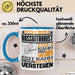 Bassgitarrist Geschenk Tasse Geschenkidee für Bassgitarrist Geburtstag Lustig Ich Bin Bassgitarrist Ich Kann Es Dir Erklären Aber Nicht Für Dich Verstehen Blau Trendation
