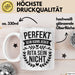 Rita Tasse Geschenk Perfekt Sein Kann Jeder Geschenkidee Geburtstag Weiß Trendation