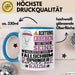 Fallschirmspringer Geschenk Tasse Lustiger Spruch Erheben Sie Sich Der Fallschirmspringer Betritt den Raum Blau Trendation
