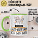 Geschenk für Jazz-Musikerin Tasse Lustige Geschenkidee Geburtstag Ich Bin Jazz-Musikerin Ich Darf Das Grün Trendation