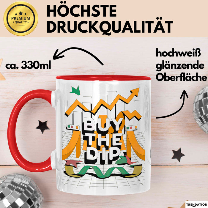 Börsen Analyst Tasse Geschenk Lustige Geschenkidee Spruch Für Markt Denker Rot Trendation