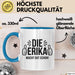 Erika Tasse Geschenk Die Erika Macht Dat Schon Geschenkidee Becher mit Name Blau Trendation