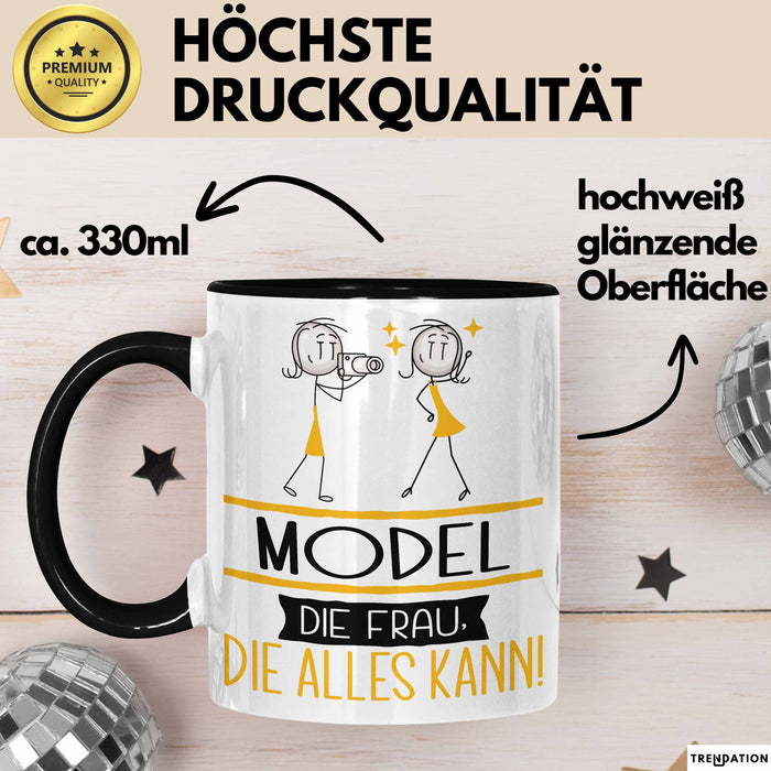 Model Geschenk Tasse Becher Die Frau Die Allen Kann Geschenkidee für eine Model Lustig Trendation