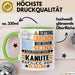 Kanute Geschenk Tasse Lustiger Spruch Erheben Sie Sich Der Kanute Betritt den Raum Grün Trendation