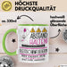 Gleitschirmfliegerin Tasse Geschenk Lustig Abstand Halten Hochleistungs-Gleitschirmfliegerin Mit Drang Zur Perfektion Bei Der Arbeit Grün Trendation