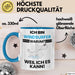 Windsurfer Geschenk Tasse Lustiger Spruch Ich Bin Windsurfer Warum Weil Ich Es Kann Geschenkidee Bester Windsurfer Geburtstag Kaffee-Becher Blau Trendation