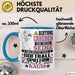 Softballspielerin Geschenk Tasse Lustiger Spruch Erheben Sie Sich Der Softballspielerin Betritt den Raum Blau Trendation