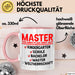 Master Absolvent Abschluss Tasse Geschenk Lustige Geschenkidee Spruch Master Yes Mein Plan Geht Auf Rosa Trendation