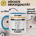 Schwiegeronkel Geschenk Tasse Lustiger Spruch Ich Bin Schwiegeronkel Warum Weil Ich Es Kann Geschenkidee Bester Schwiegeronkel Geburtstag Kaffee-Becher Blau Trendation