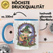 Frosch Tier Spielt Banjo Tasse Geschenk Lustige Geschenkidee Spruch Blau Trendation