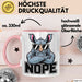 Nashorn Tasse Geschenk Lustige Geschenkidee Spruch Nö Rosa Trendation