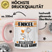 Enkel Tasse Geschenk für Enkel Der Mann Der Alles Kann Geschenkidee zum Geburtstag Rosa Trendation