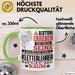 Kletterlehrer Geschenk Tasse Lustiger Spruch Erheben Sie Sich Der Kletterlehrer Betritt den Raum Grün Trendation
