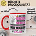 Indie-Musiker Geschenk Tasse Lustiger Spruch Erheben Sie Sich Der Indie-Musiker Betritt den Raum Rot Trendation