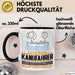 Kanufahrer Geschenk Tasse Ich Bin Kanufahrer Aber Sag Doch Einfach Superheld Lustige Geschenkdiee für Kanufahrer Kaffee-Becher Schwarz Trendation