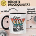 Opa Großvater Tasse Becher Geschenk Lustige Geschenkidee Spruch Ohne Opa Läuft Hier Nichts Trendation