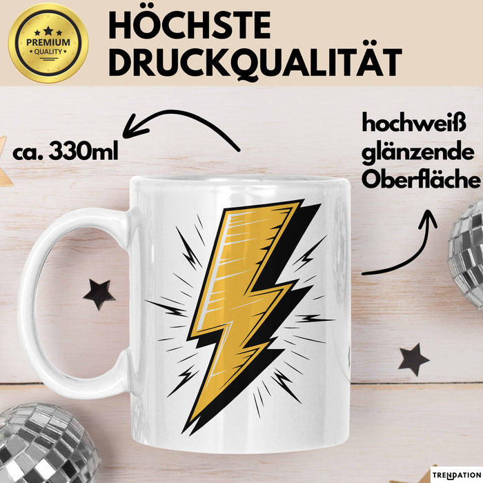 Elektriker Tasse Geschenkidee für Elektrotechniker Weiß Trendation