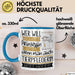 Tierpflegerin Tasse Geschenk Spruch Wer Will Schon Prinzessin Sein Wenn Man Auch Tierpflegerin Sein Kann Blau Trendation