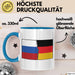 Russe Tasse Geschenk Russland Deutschland Flagge Geschenkidee Blau Trendation
