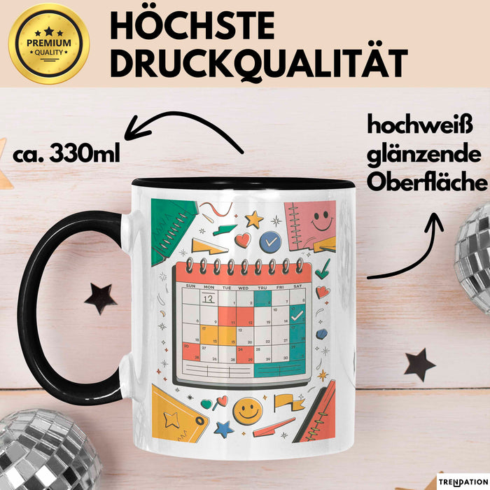 Planer Süchtiger Tasse Geschenk Lustige Geschenkidee Spruch Für Organisations Fans Trendation