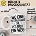 Petra-Marie Tasse Geschenk Wo Eine Petra-Marie Ist Ist Auch Ein Weg Geschenkidee Becher mit Name Weiß Trendation
