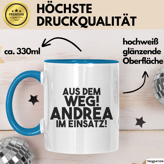 Andrea Tasse Aus Dem Weg! Andrea Im Einsatz! Geschenk