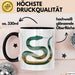 Reptil Schlange Tier Tasse Geschenk Lustige Geschenkidee Spruch Schwarz Trendation