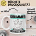 Drummer Tasse Geschenk für Drummer Der Mann Der Alles Kann Geschenkidee zum Geburtstag Weiß Trendation