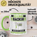 Bäcker Tasse Geschenk für Bäcker Geburtstag Lustiger Spruch Kaffee-Becher Was Ist Deine Superkraft Grün Trendation