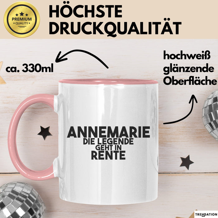 Annemarie Tasse Annemarie – Die Legende Geht In Rente Geschenk