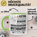 Reittherapeut Geschenk Tasse Lustiger Spruch Erheben Sie Sich Der Reittherapeut Betritt den Raum Grün Trendation