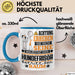 Hundefrisör Geschenk Tasse Lustiger Spruch Erheben Sie Sich Der Hundefrisör Betritt den Raum Blau Trendation