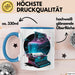 Sci Fi Autor Tasse Geschenkidee für Zukunftswelten Blau Trendation
