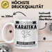 Karateka Tasse Geschenk für Karateka Geburtstag Lustiger Spruch Kaffee-Becher Was Ist Deine Superkraft Weiß Trendation