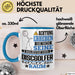 Discgolfer Geschenk Tasse Lustiger Spruch Erheben Sie Sich Der Discgolfer Betritt den Raum Blau Trendation
