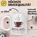 Kaffeeliebhaber Tasse Geschenk Lustige Geschenkidee Spruch Kaffee Läuft... Sportlicher Wird Es Heute Nicht Mehr Weiß Trendation