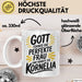 Kornelia Tasse Geschenk Gott Formte Die Perfekte Frau Kornelia Geschenkidee Weiß Trendation