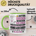 Hundeausführer Geschenk Tasse Lustiger Spruch Erheben Sie Sich Der Hundeausführer Betritt den Raum Grün Trendation