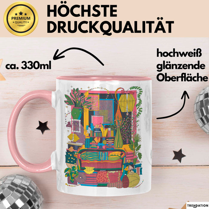 Maximalist Tasse Geschenk Lustige Geschenkidee Spruch Für Auffällige Deko Fans Rosa Trendation