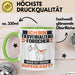 Tierverhaltensforscher Tasse Geschenk für Tierverhaltensforscher Geburtstag Lustiger Spruch Kaffee-Becher Was Ist Deine Superkraft Grün Trendation
