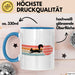 Eichhörnchen Tierliebhaber Retro Tasse Geschenk Lustige Geschenkidee Spruch Blau Trendation
