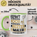 Maler Geschenk Lustiger Spruch für Maler Geschenkidee Bester Maler Der Welt Grün Trendation