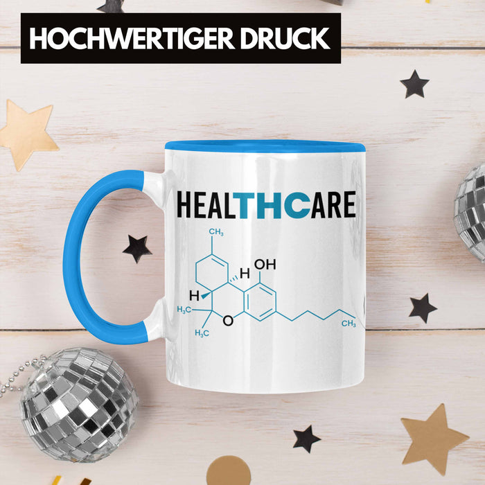 THC Tasse "THC - Healthcare" Cannabis-Liebhaber