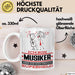 Musiker Geschenk Tasse Ich Bin Musiker Aber Sag Doch Einfach Superheld Lustige Geschenkdiee für Musiker Kaffee-Becher Weiß Trendation