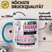 Karatesportlerin Tasse Geschenk Lustiger Spruch Bitte Erheben Sie Sich Seine Majestät Die Karatesportlerin Betritt Den Raum Blau Trendation