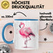 Flamingo Tier Tasse Geschenk Lustige Geschenkidee Spruch Blau Trendation